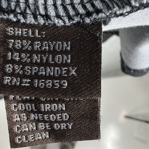 J McLaughlin XL Black Blue Fair Isle Nordic Print Midi Shift Dress 3/4 Sleeves - Picture 14 of 16